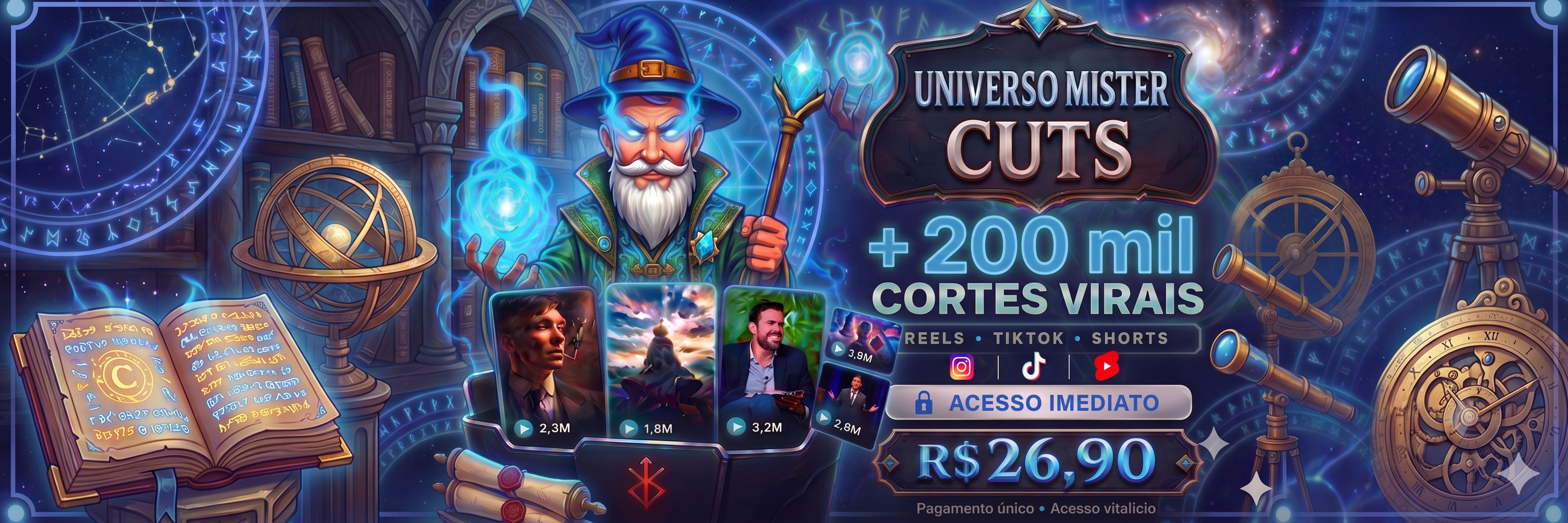 Universo Mister Cuts - +200.000 cortes virais